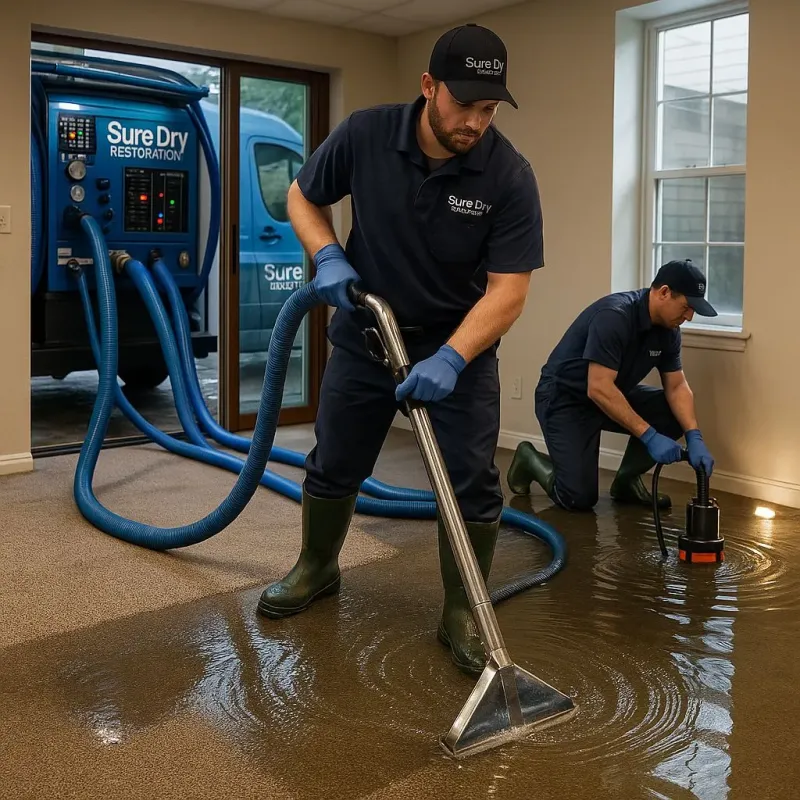 Water Extraction and Removal process in Legend Lake, WI
